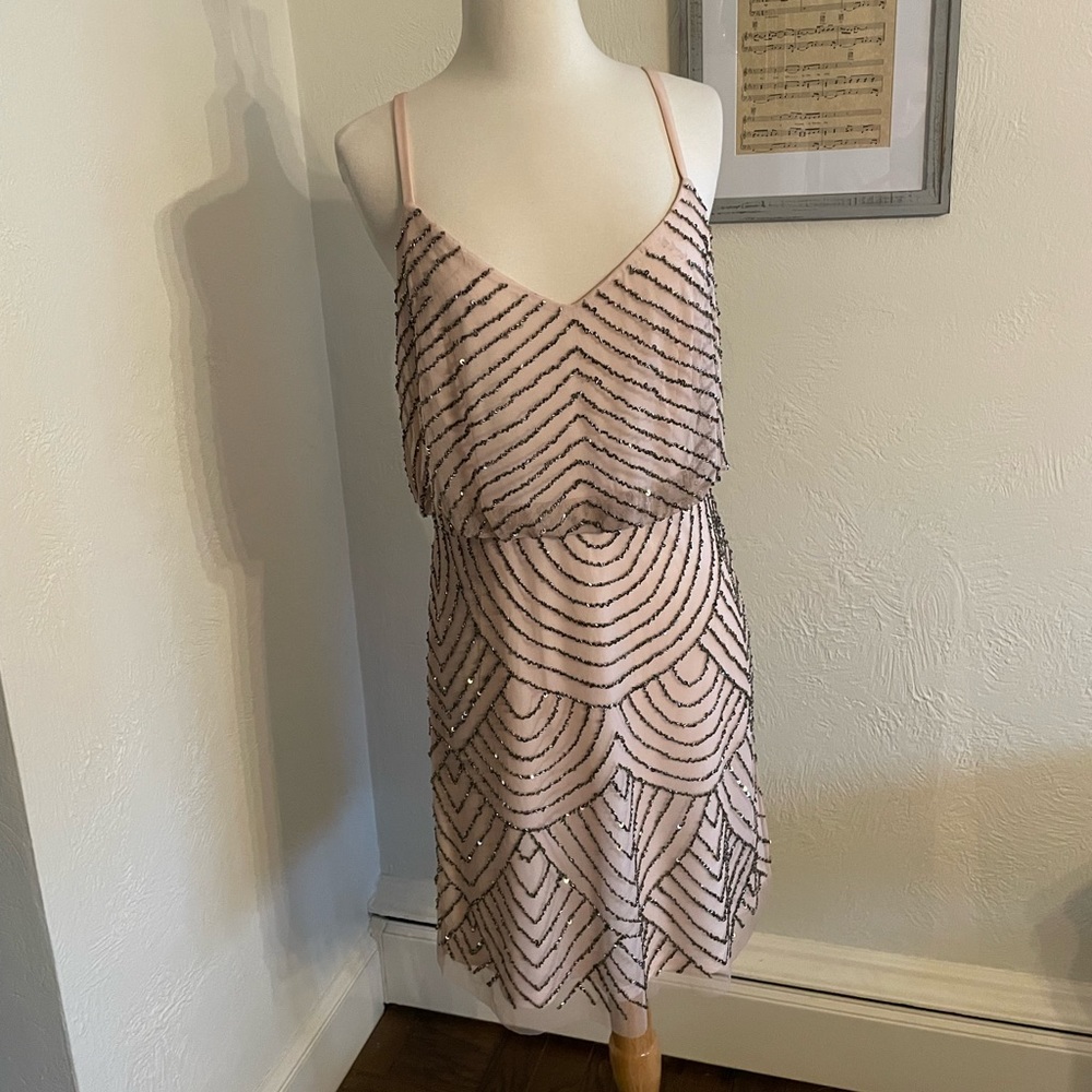 Adrianna Papell beaded cocktail dress
